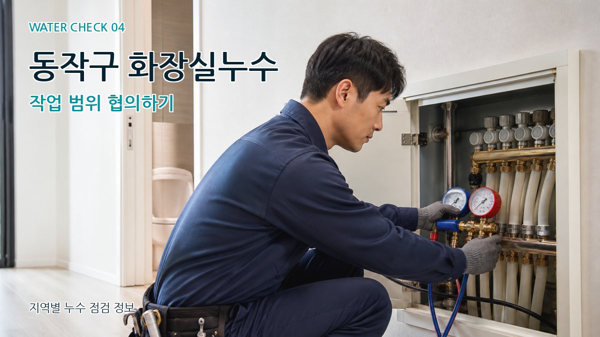 동작구 화장실누수 작업 범위 협의하기