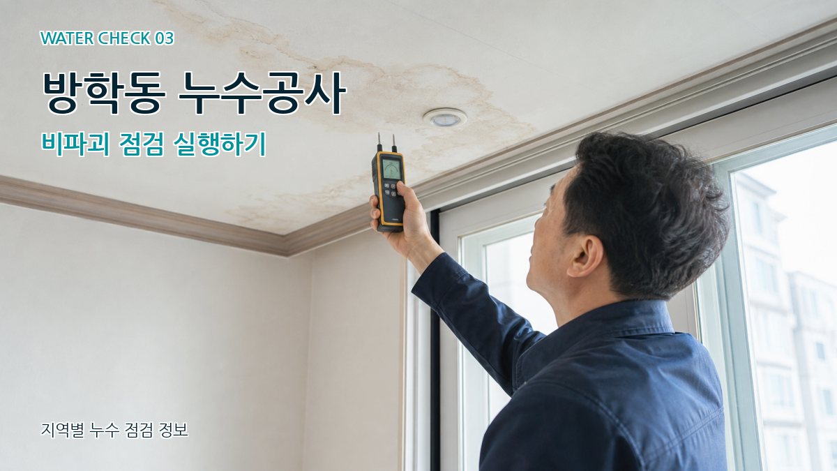 방학동 천장누수 누수탐지 이미지