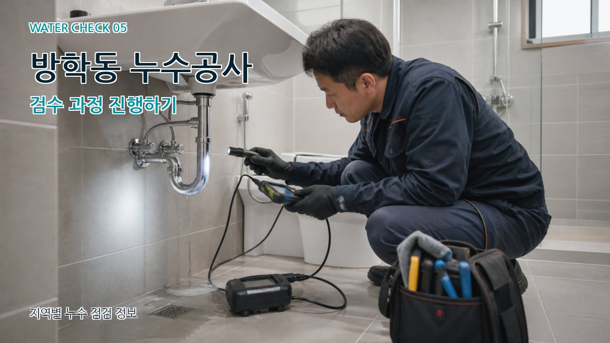 방학동 누수공사 누수탐지 이미지
