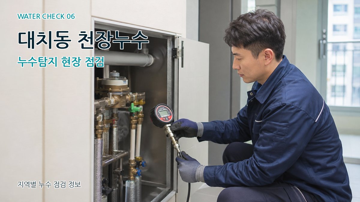 대치동 천장누수 누수탐지 현장 점검