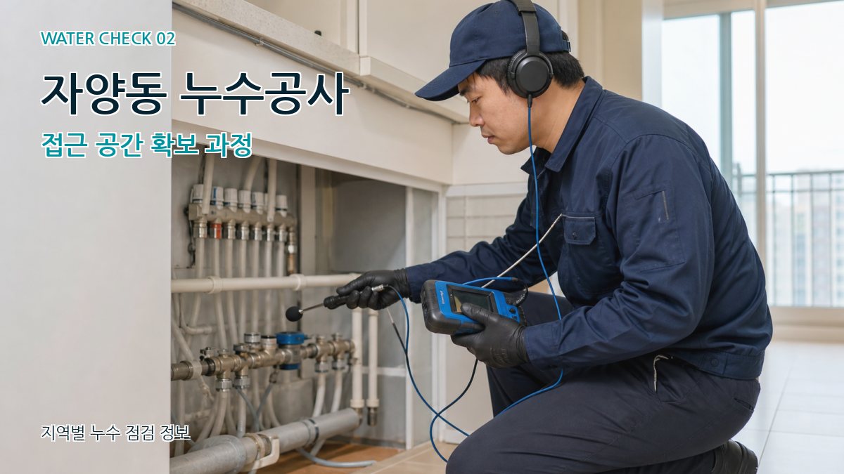 자양동 화장실누수 누수탐지 이미지