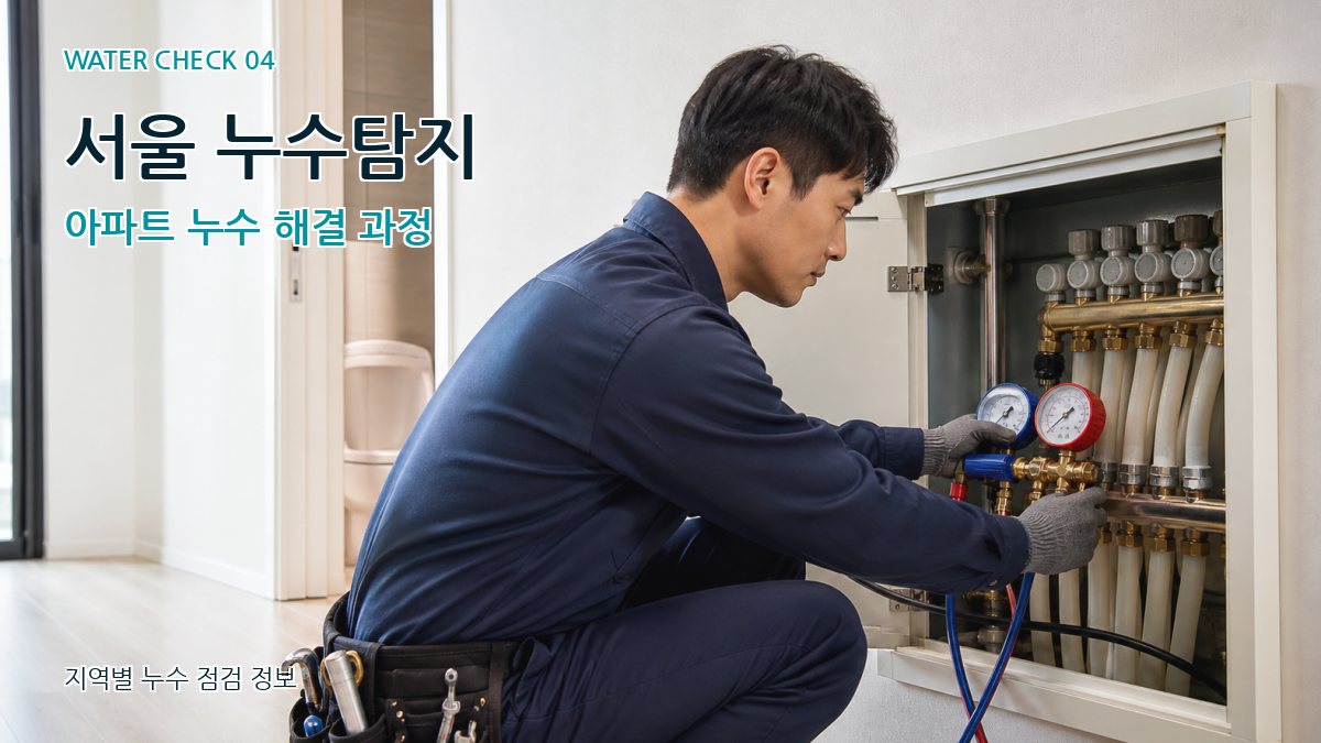 서울 누수탐지 아파트 누수 해결 과정