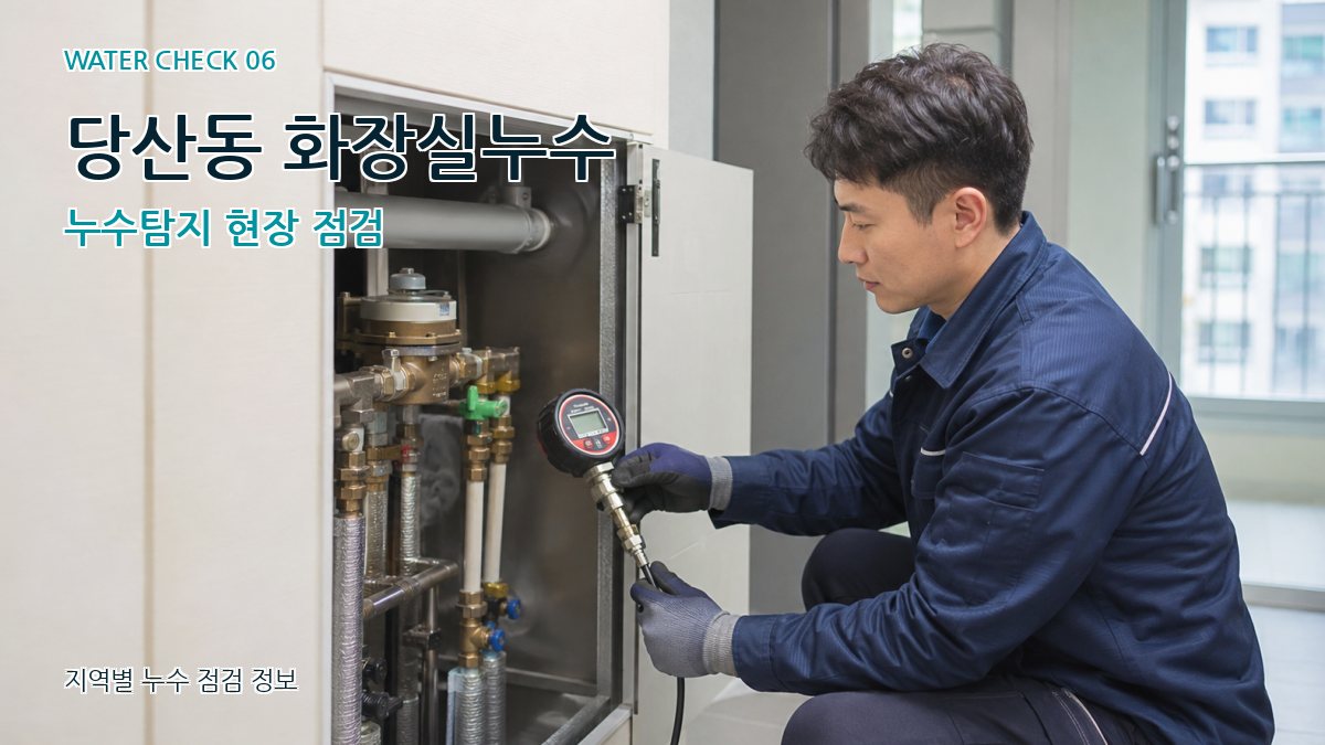 당산동 화장실누수 누수탐지 현장 점검