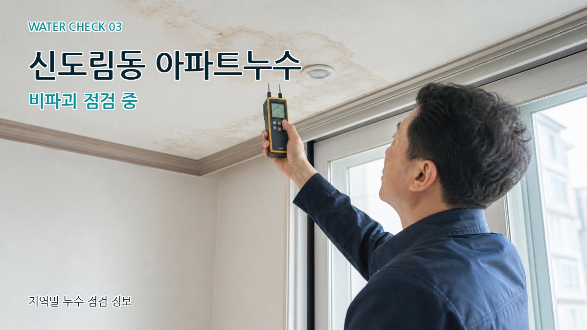 신도림동 아파트누수 비파괴 점검 중