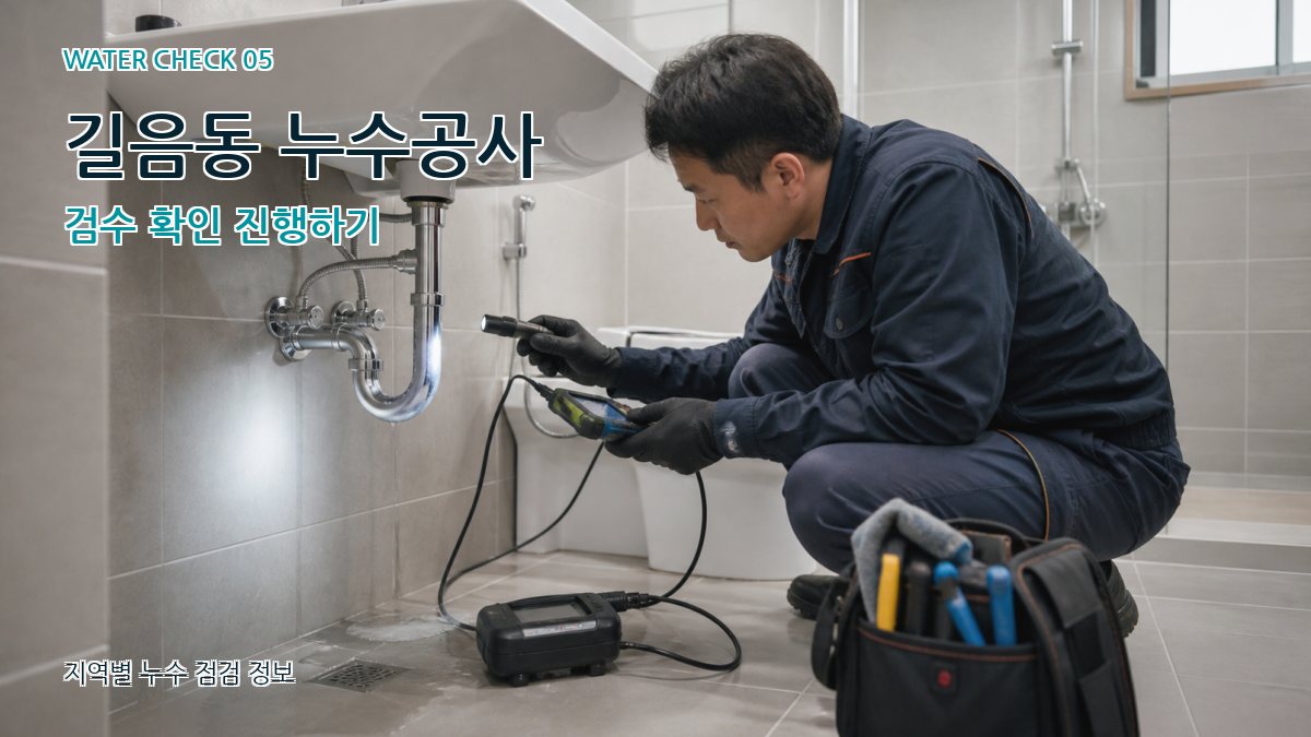 길음동 누수공사 검수 확인 진행하기