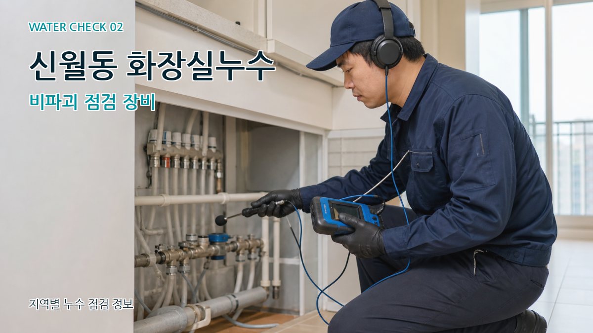 신월동 화장실누수 비파괴 점검 장비