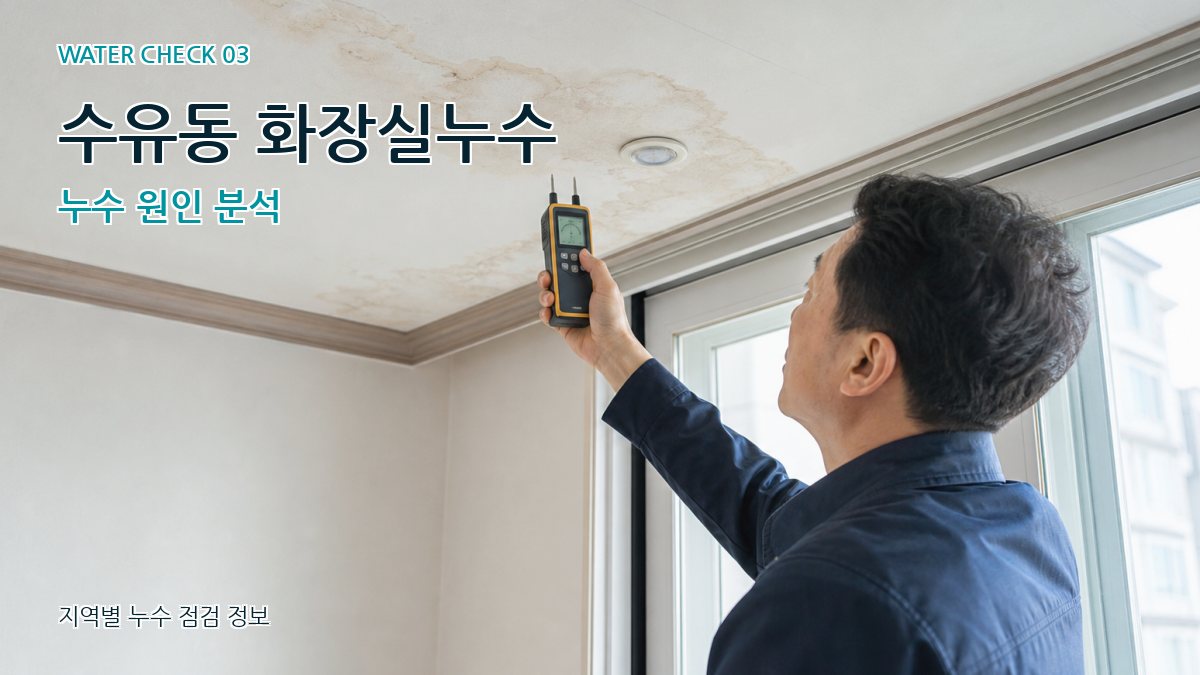 수유동 화장실누수 누수 원인 분석