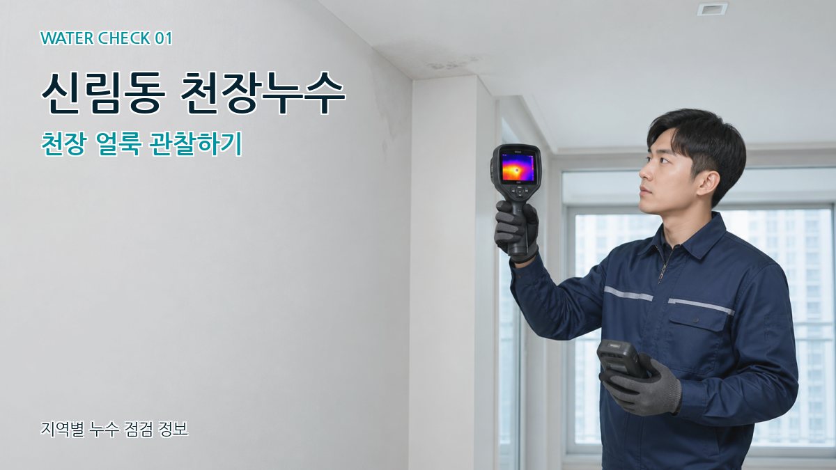 신림동 천장누수 천장 얼룩 관찰하기