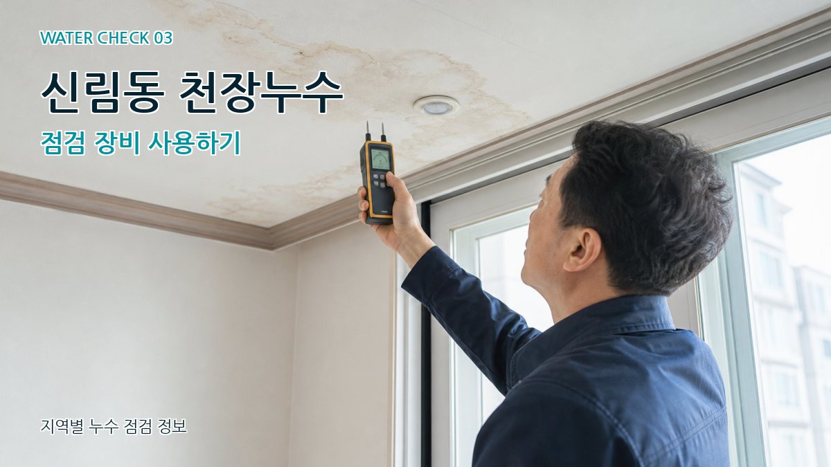신림동 천장누수 점검 장비 사용하기