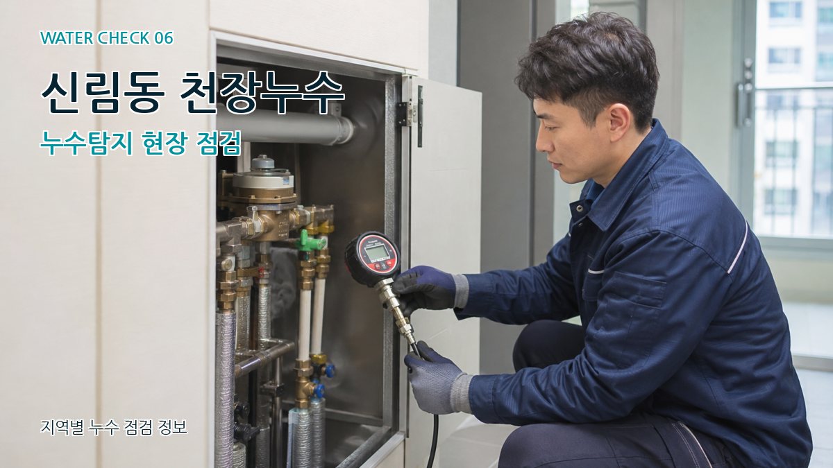 신림동 천장누수 누수탐지 현장 점검
