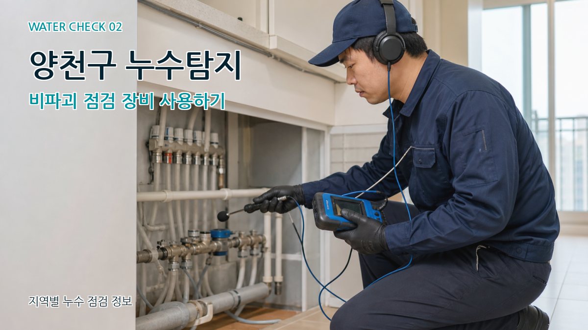양천구 누수탐지 비파괴 점검 장비 사용하기