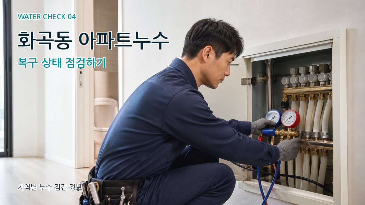 화곡동 아파트누수 복구 상태 점검하기