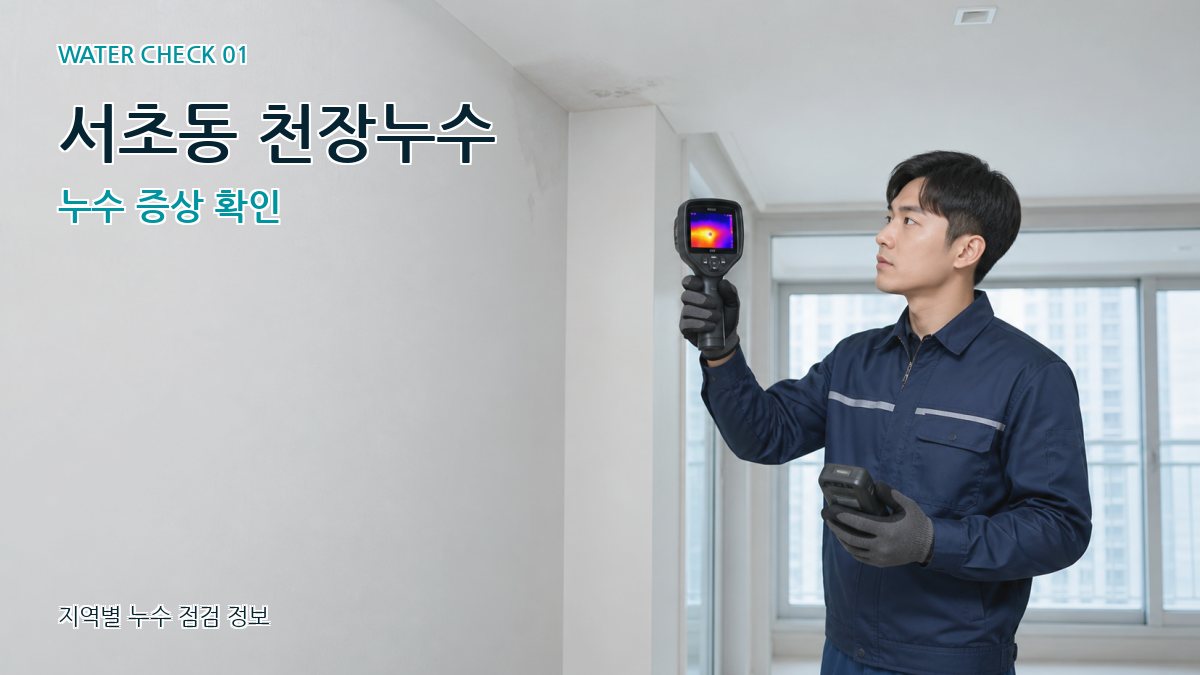 서초동 천장누수 누수 증상 확인