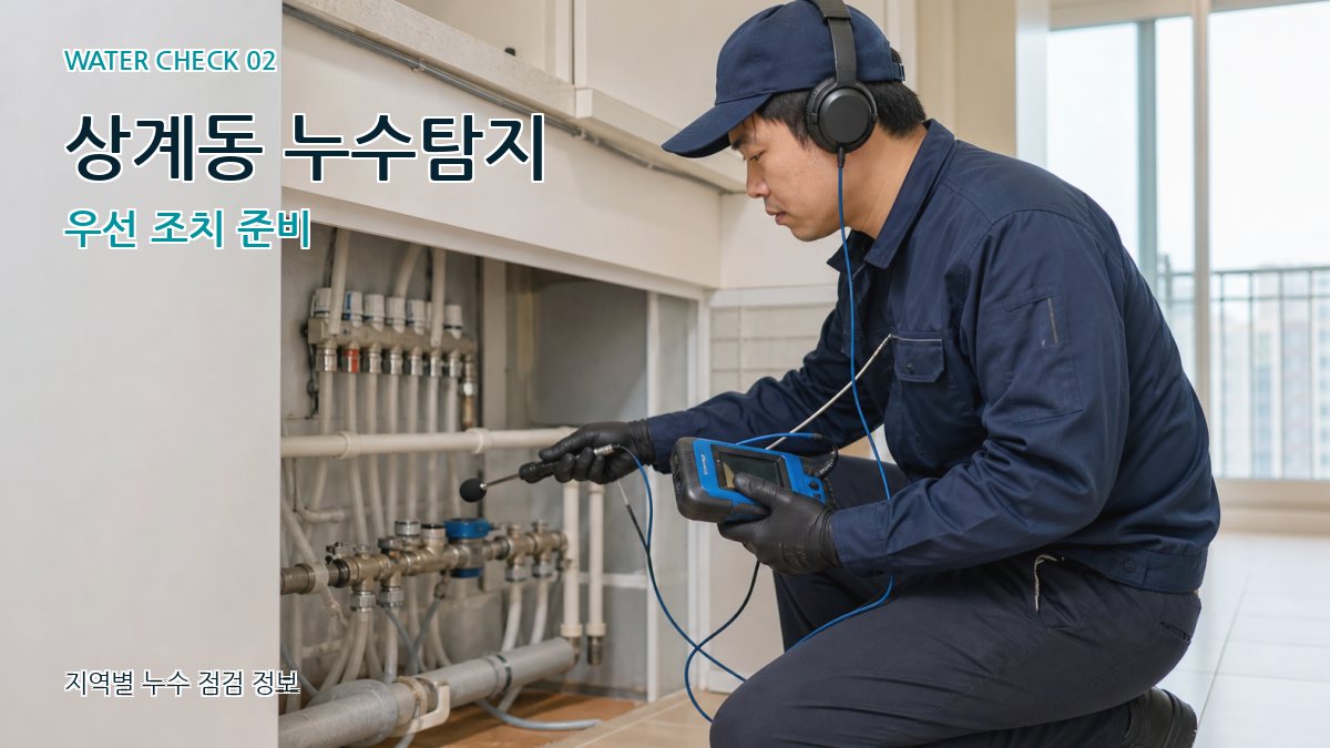 상계동 누수탐지 우선 조치 준비