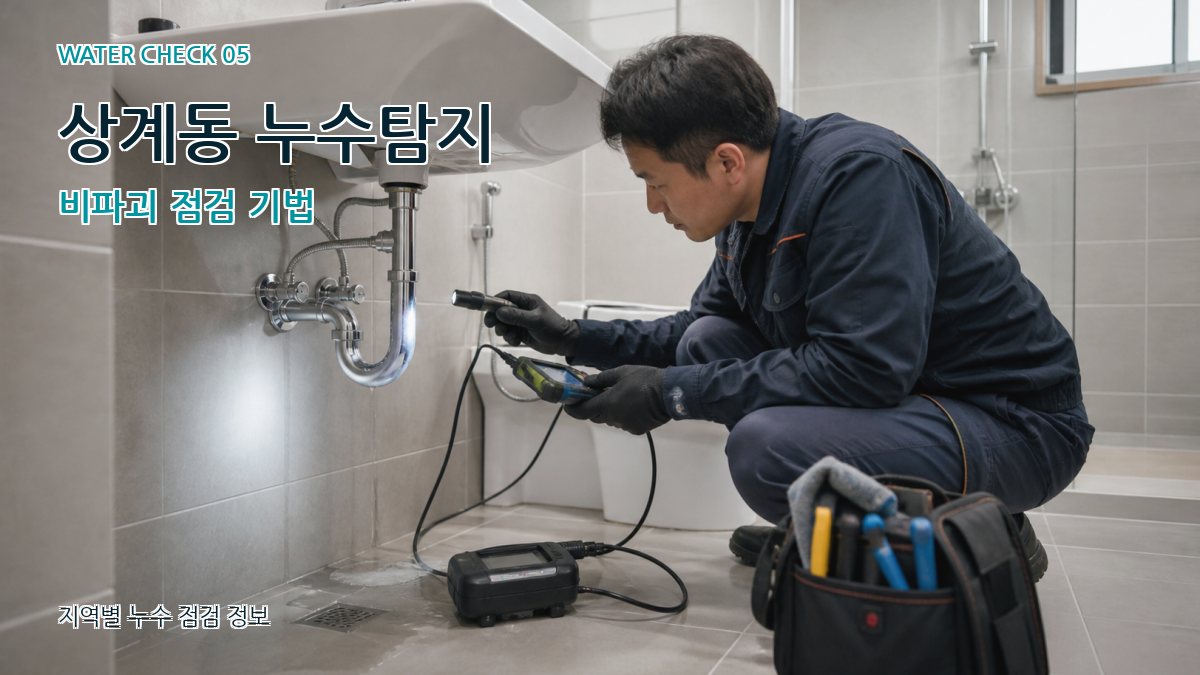 상계동 누수탐지 비파괴 점검 기법