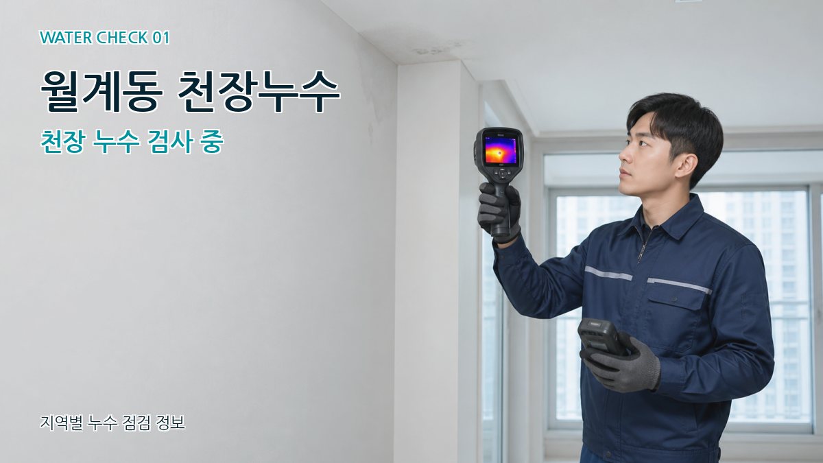 월계동 아파트누수 누수탐지 이미지