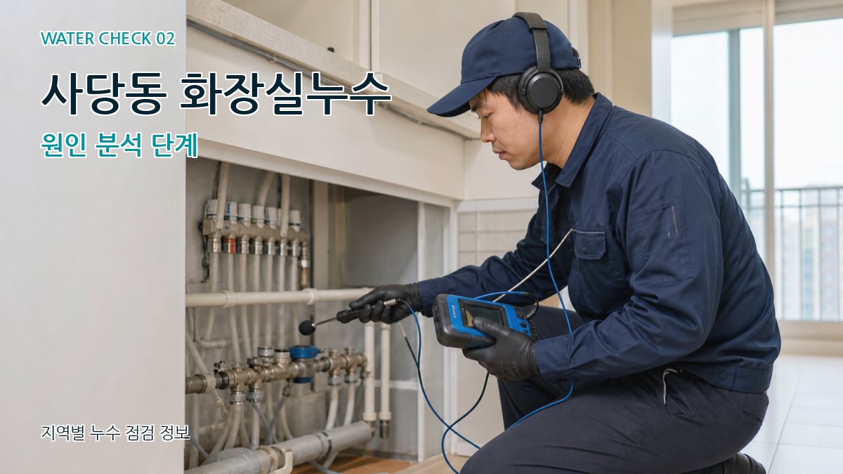 사당동 화장실누수 원인 분석 단계