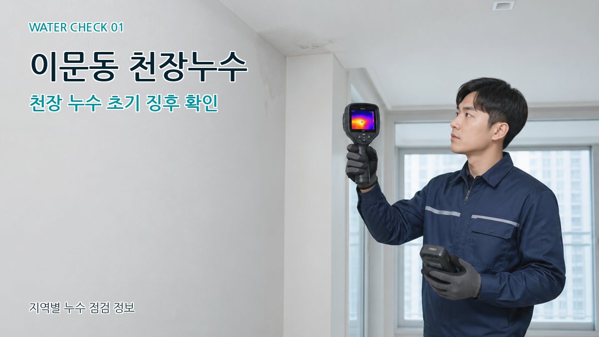이문동 천장누수 천장 누수 초기 징후 확인