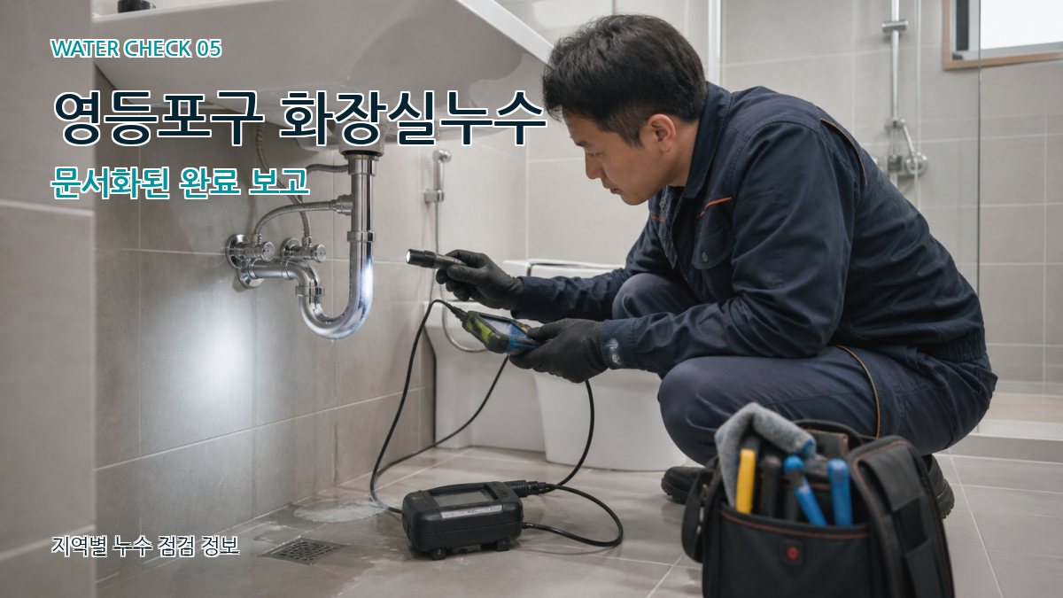 영등포구 화장실누수 문서화된 완료 보고