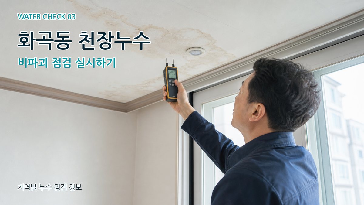 화곡동 천장누수 비파괴 점검 실시하기
