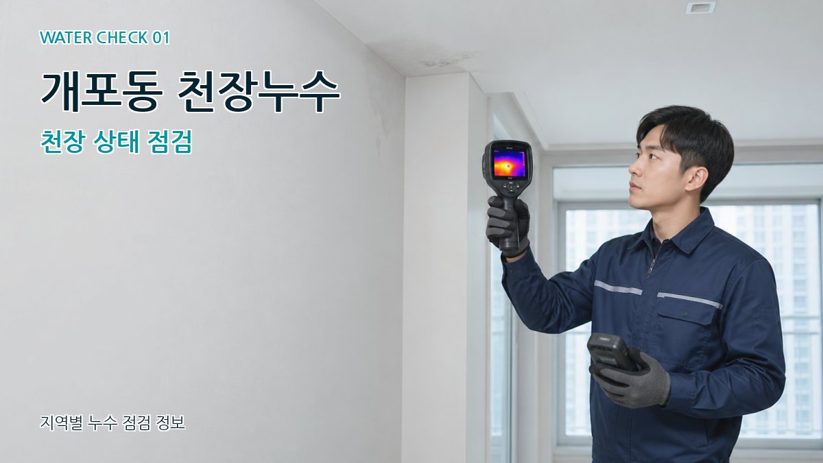 개포동 아파트누수 누수탐지 이미지