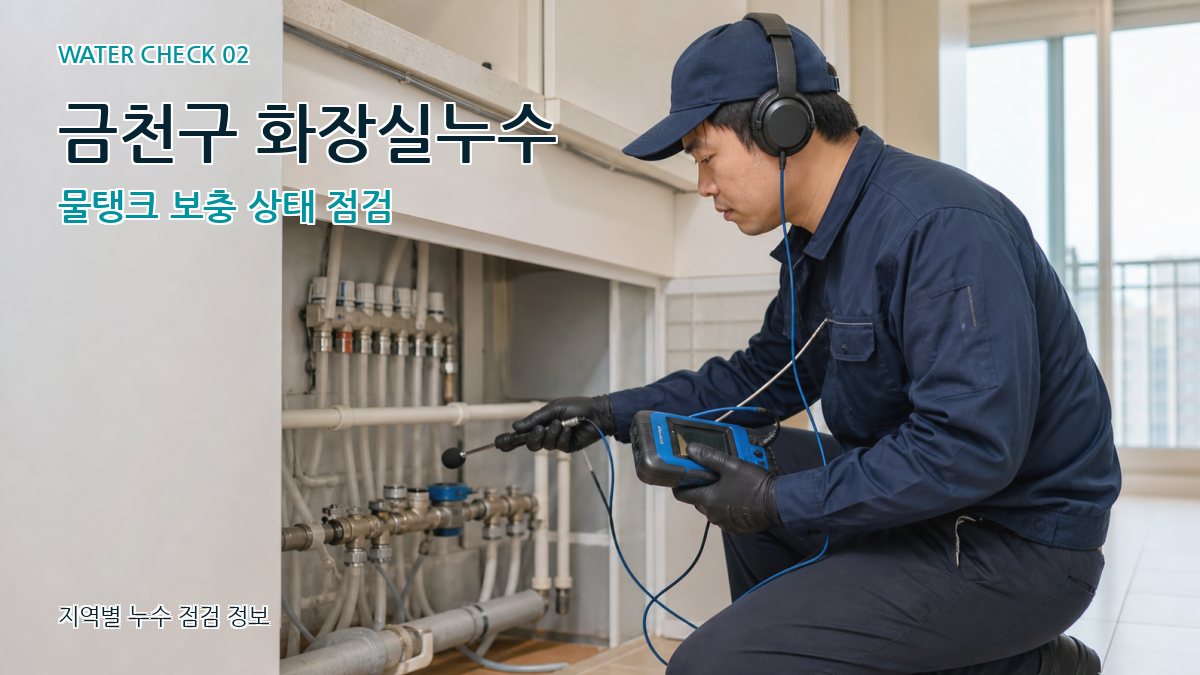 금천구 화장실누수 물탱크 보충 상태 점검
