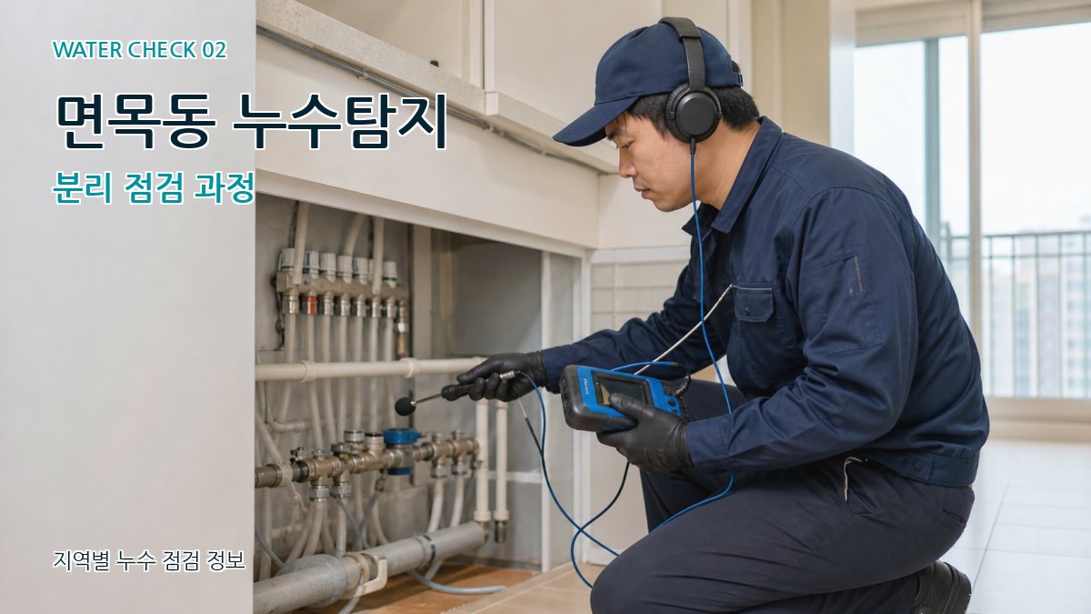 면목동 화장실누수 누수탐지 이미지