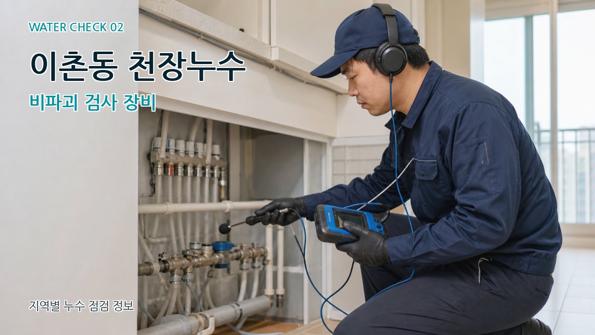 이촌동 천장누수 비파괴 검사 장비
