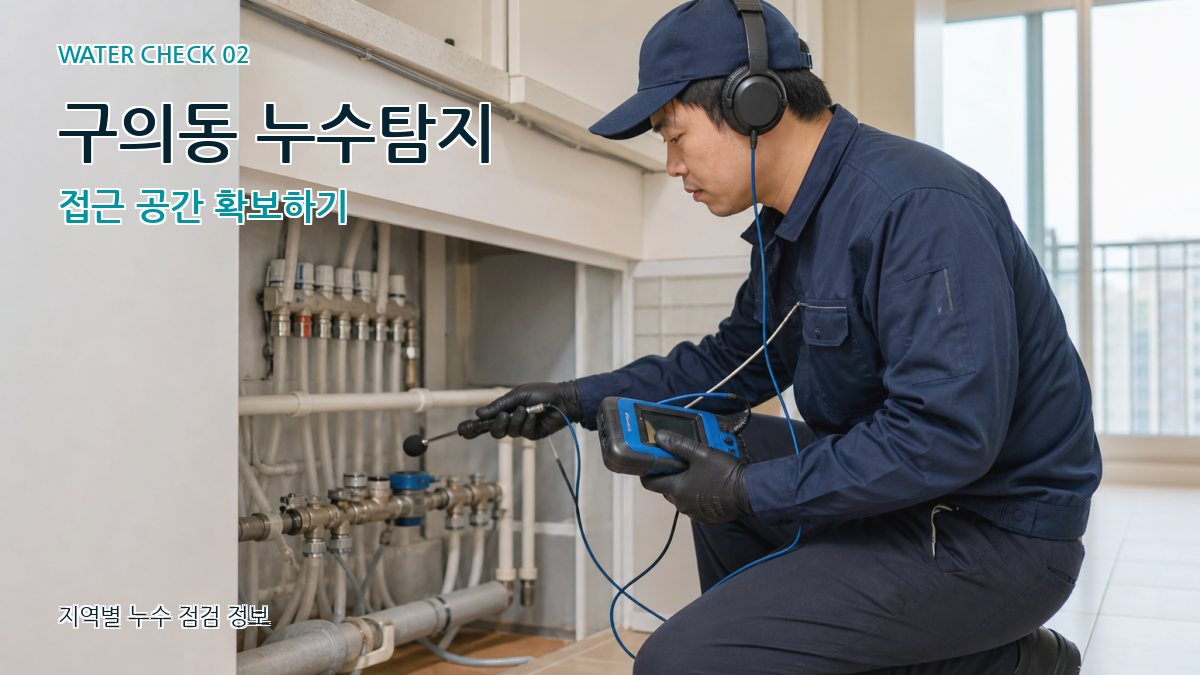 구의동 화장실누수 누수탐지 이미지