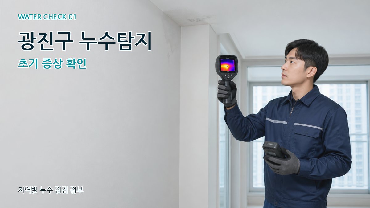 광진구 누수탐지 초기 증상 확인