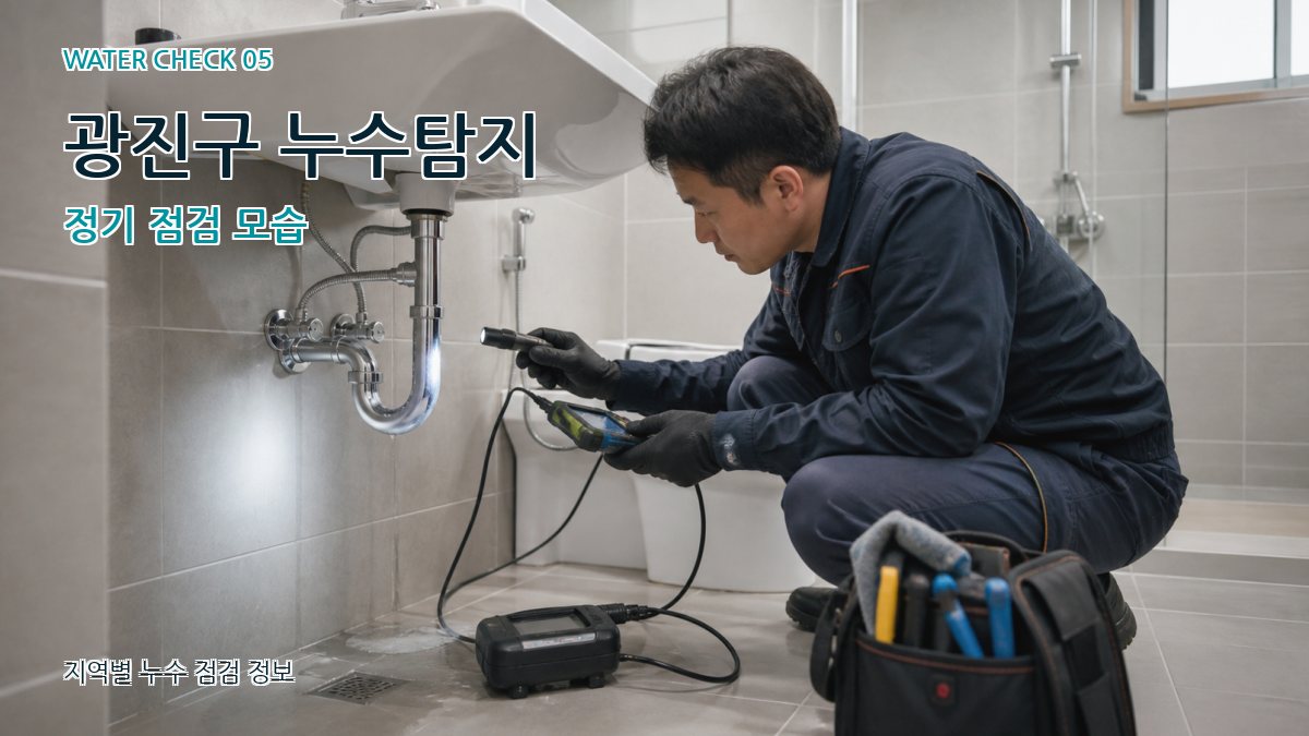 광진구 누수탐지 정기 점검 모습