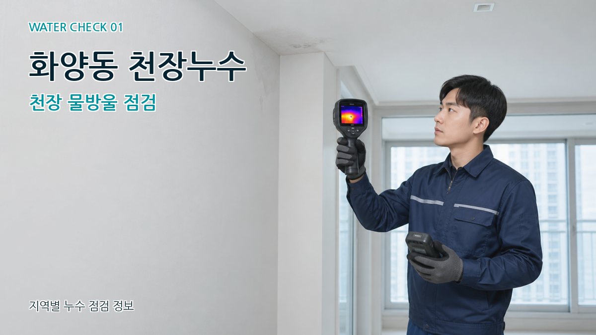 화양동 천장누수 천장 물방울 점검