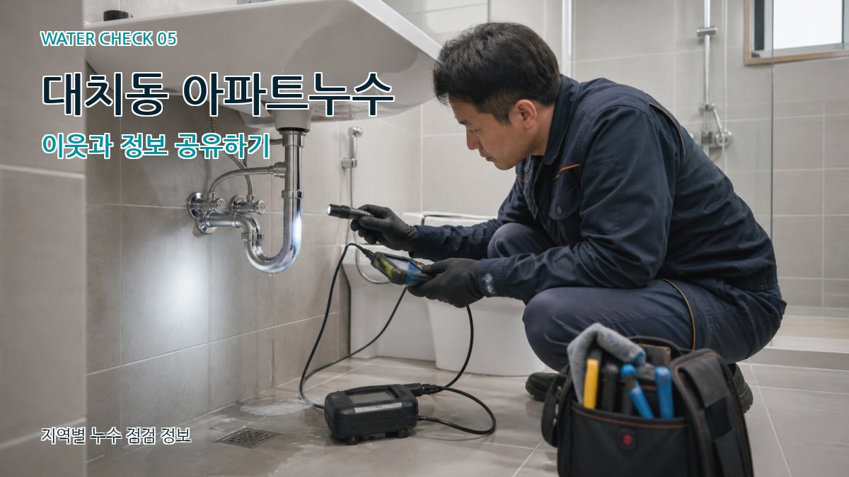 대치동 아파트누수 이웃과 정보 공유하기