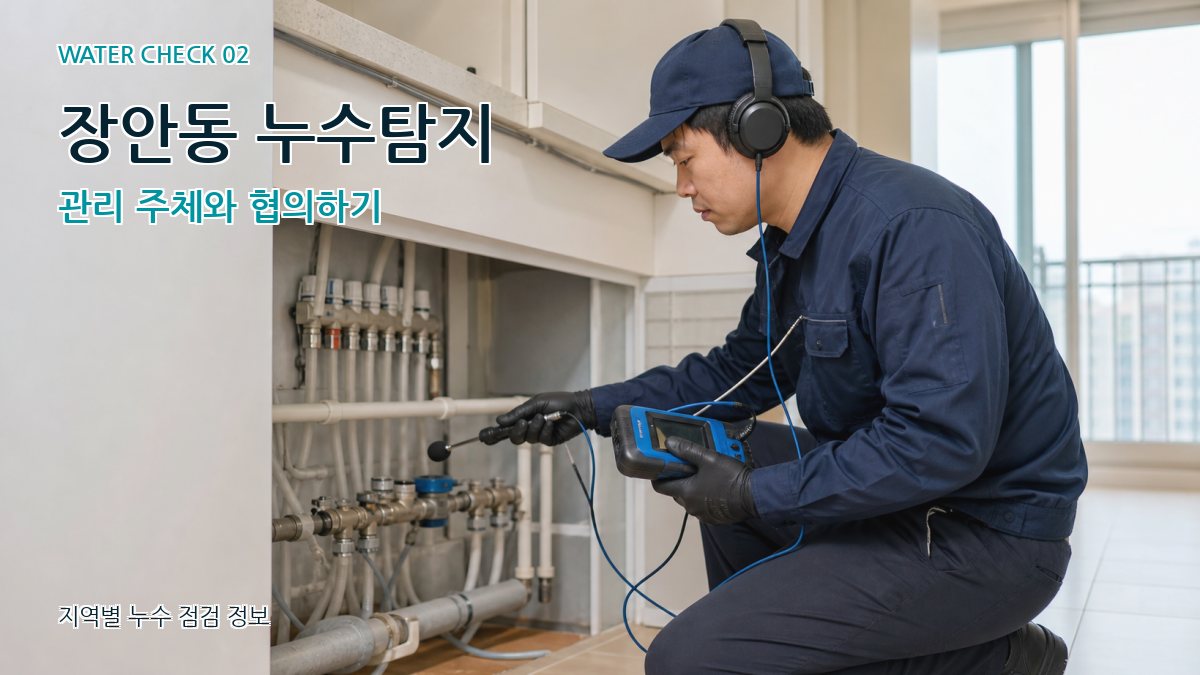 장안동 누수탐지 관리 주체와 협의하기