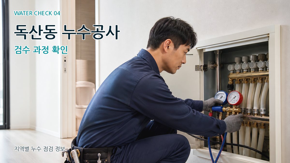 독산동 누수공사 검수 과정 확인