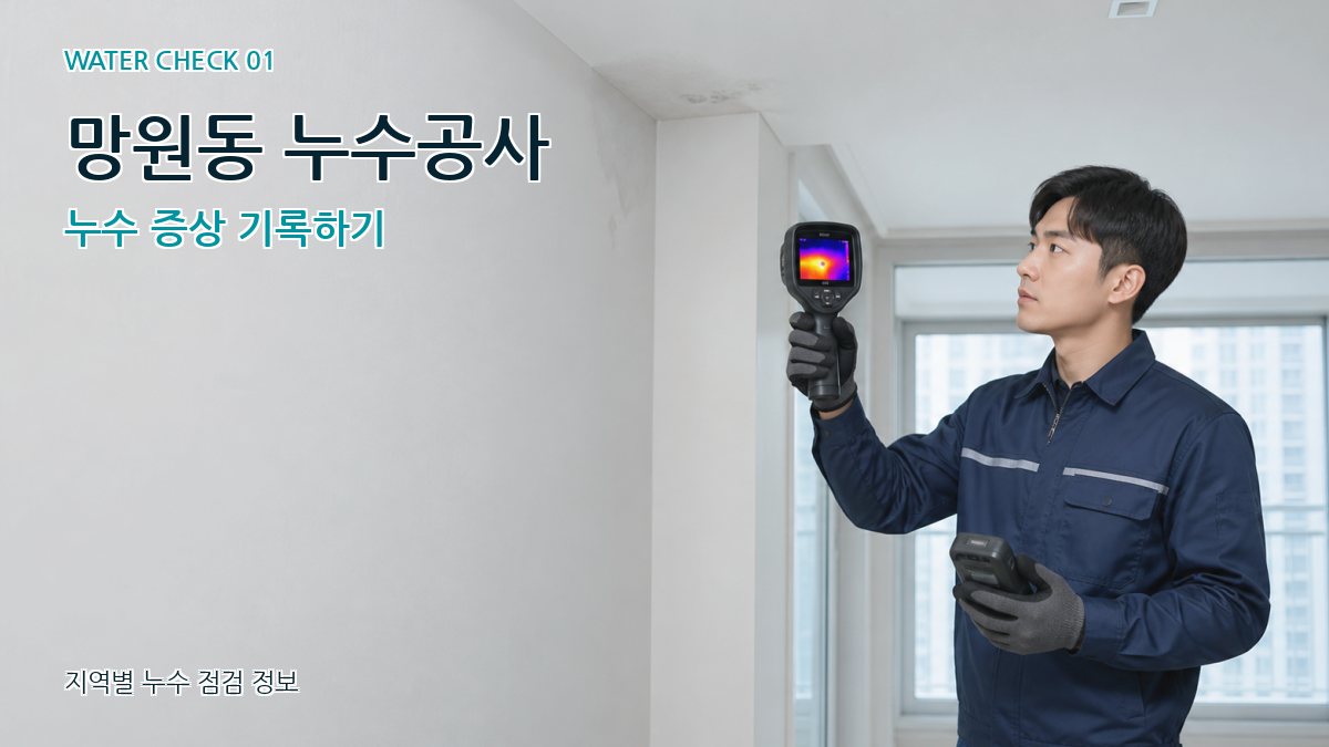 망원동 아파트누수 누수탐지 이미지