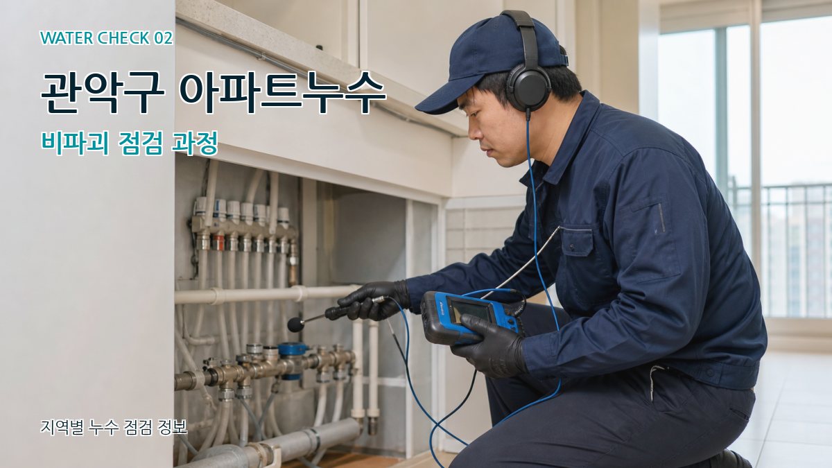 관악구 아파트누수 비파괴 점검 과정