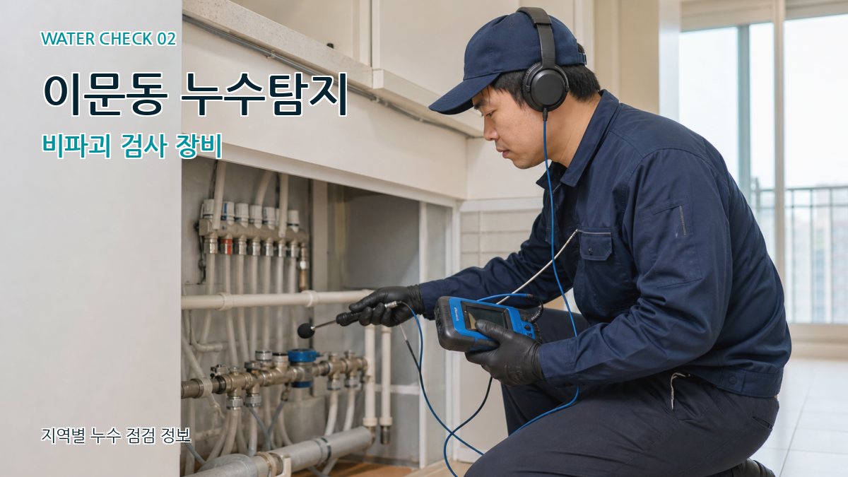 이문동 누수탐지 비파괴 검사 장비
