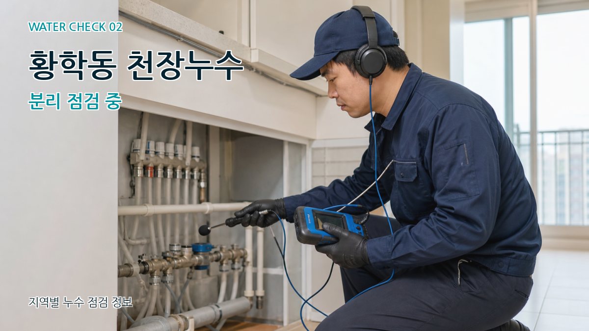 황학동 천장누수 분리 점검 중
