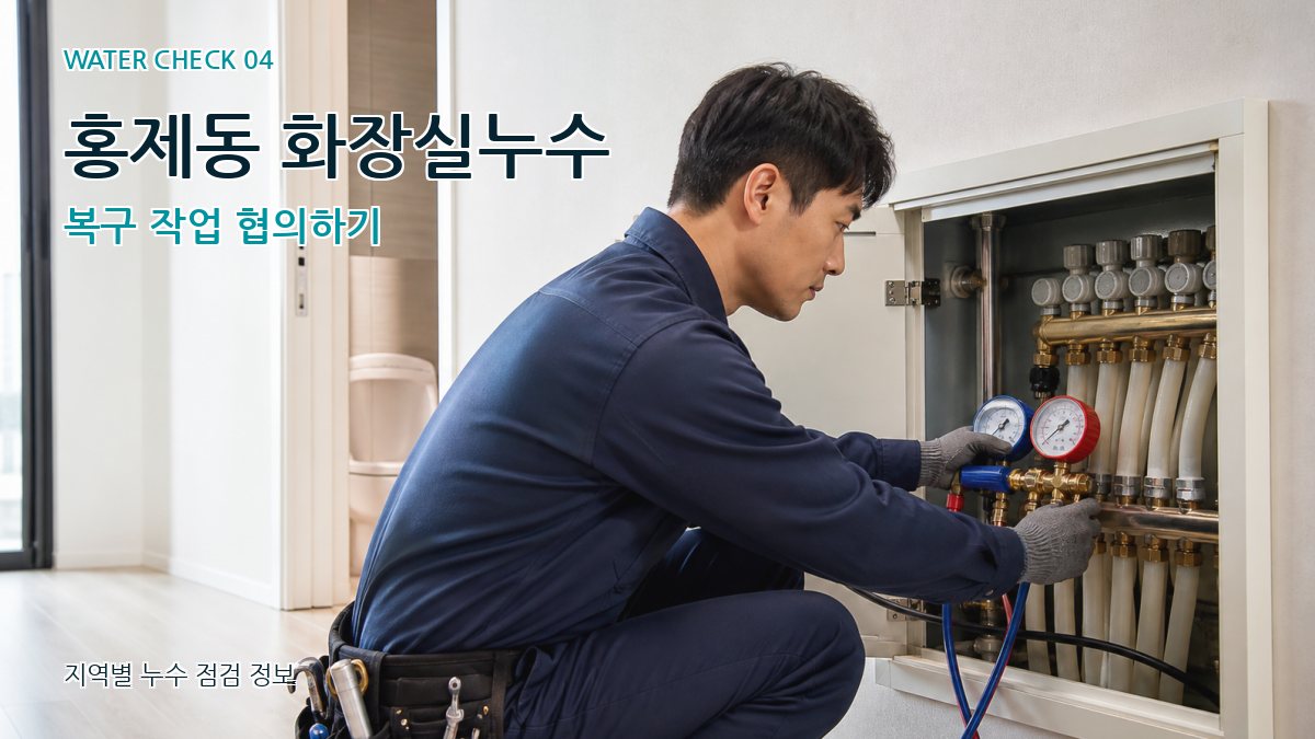 홍제동 화장실누수 복구 작업 협의하기