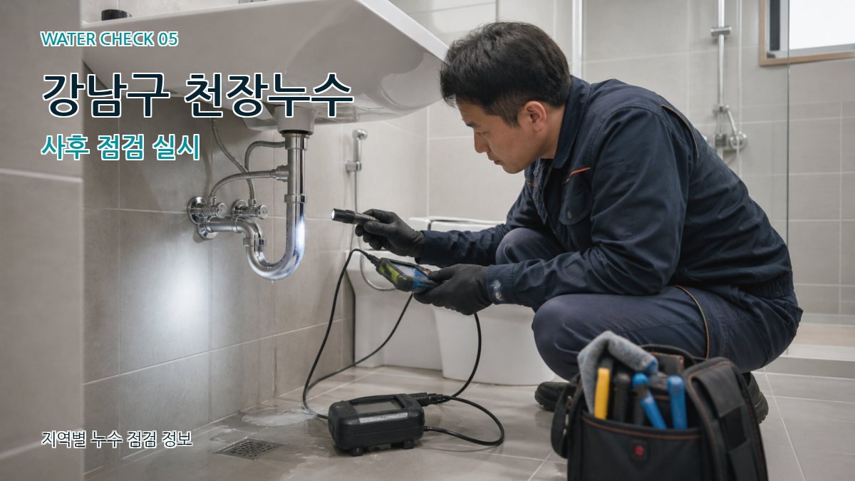 강남구 천장누수 사후 점검 실시