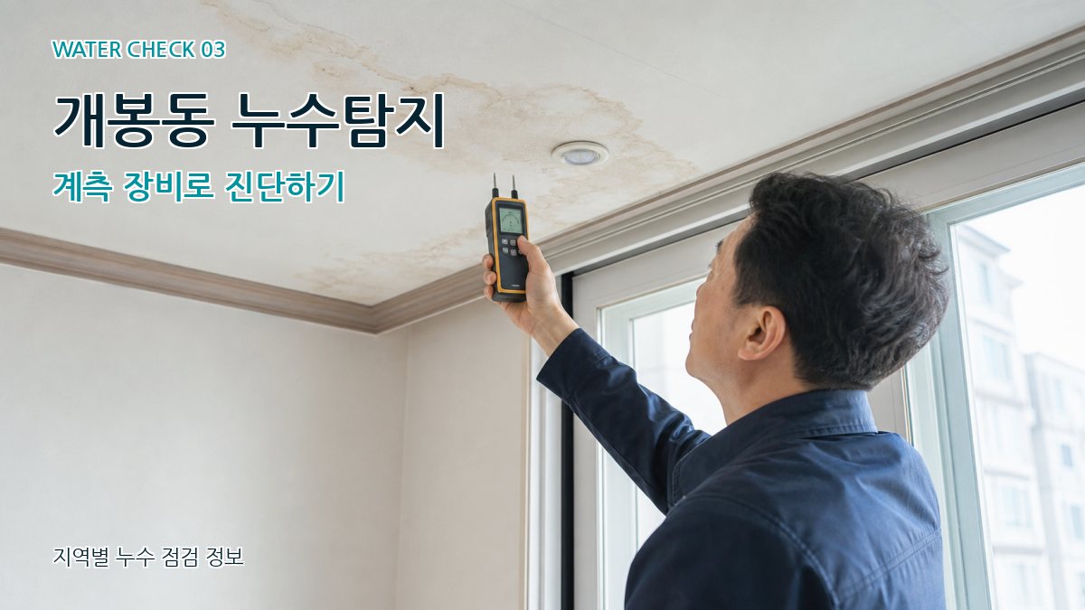 개봉동 누수탐지 계측 장비로 진단하기