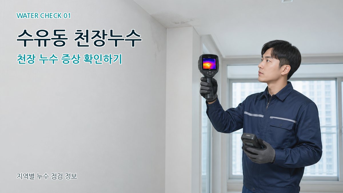 수유동 천장누수 천장 누수 증상 확인하기