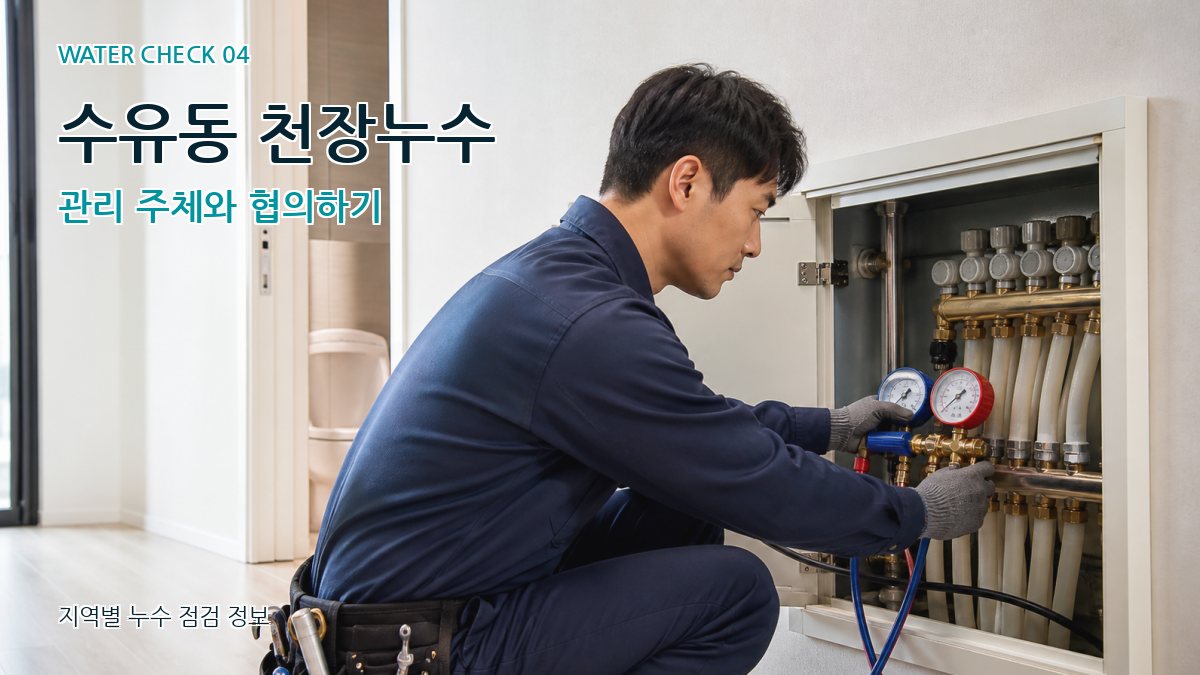 수유동 천장누수 관리 주체와 협의하기
