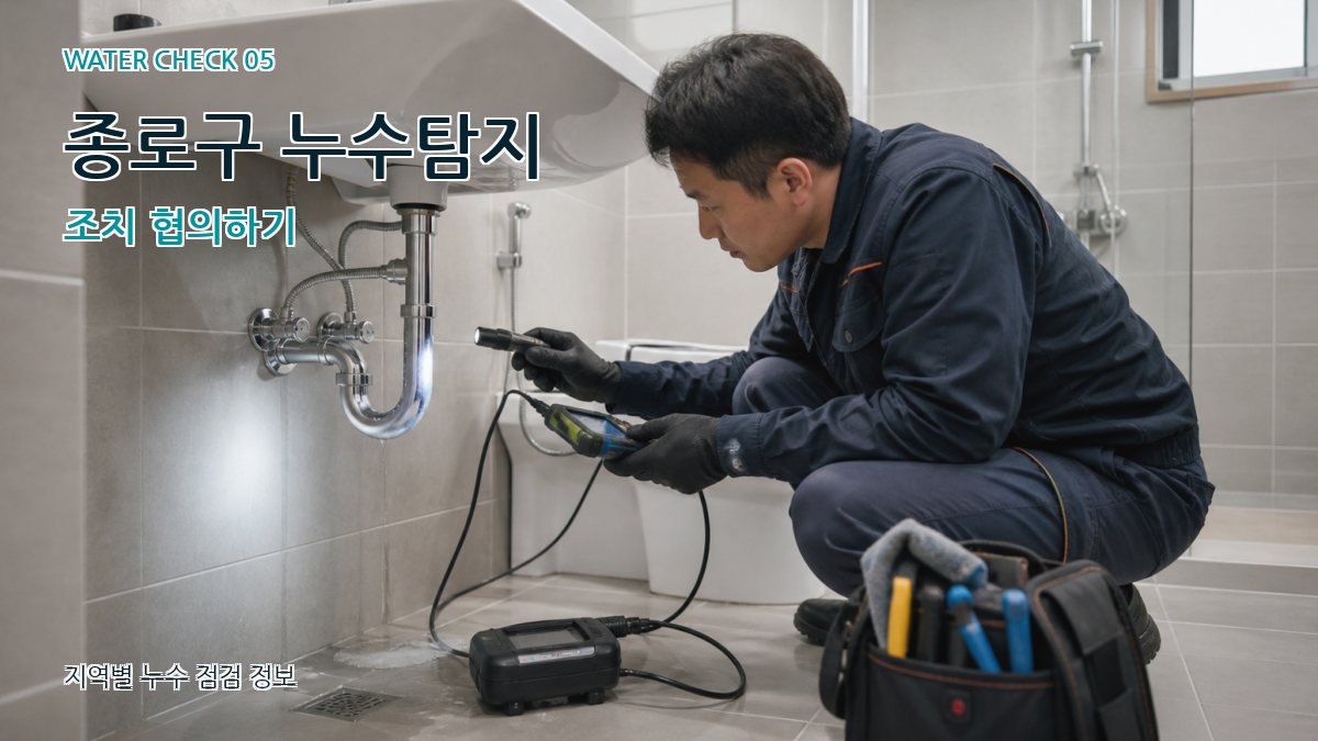 종로구 누수공사 누수탐지 이미지