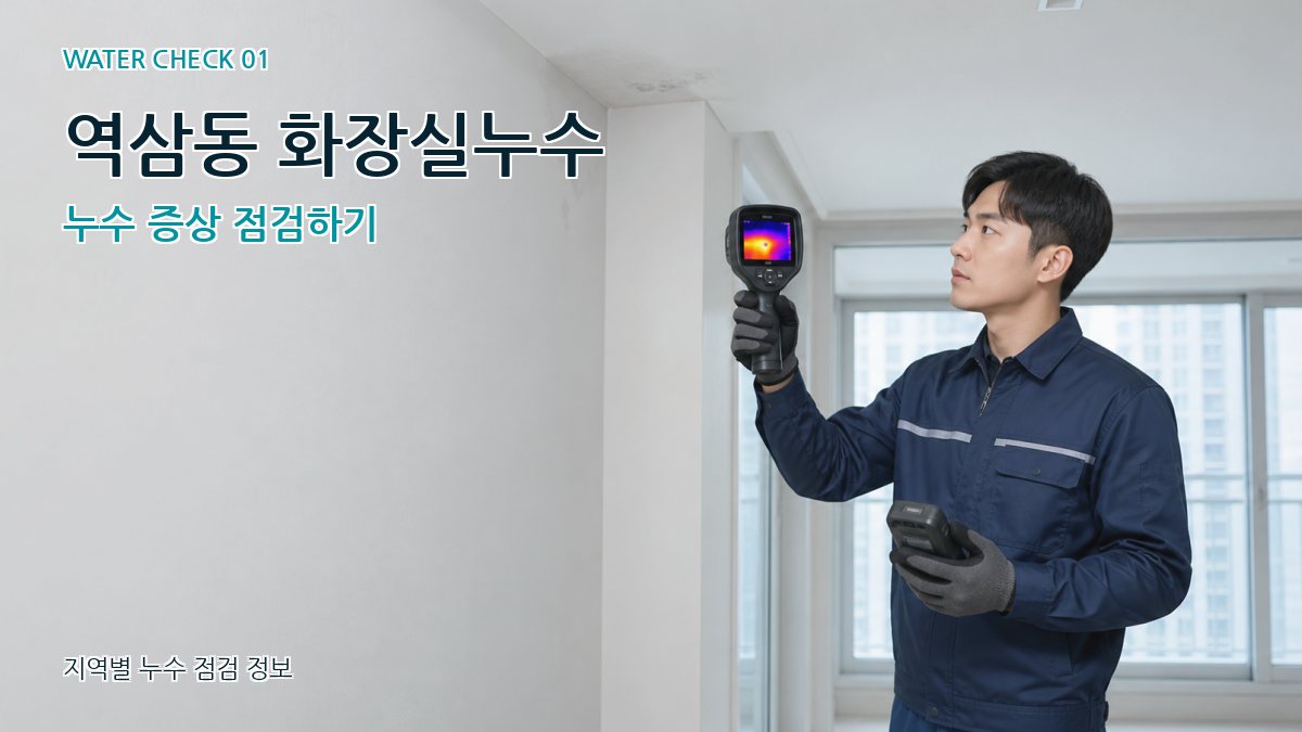 역삼동 화장실누수 누수 증상 점검하기