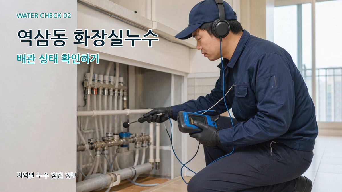 역삼동 화장실누수 배관 상태 확인하기