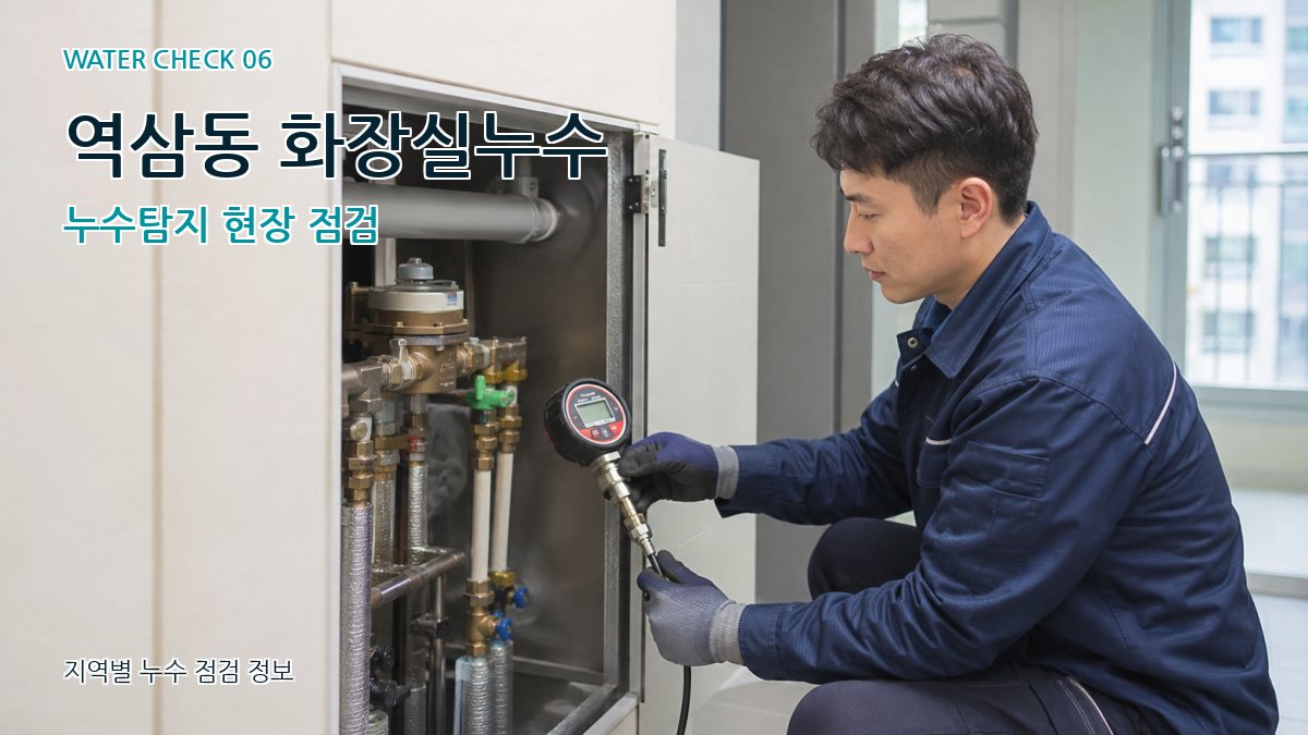 역삼동 화장실누수 누수탐지 현장 점검