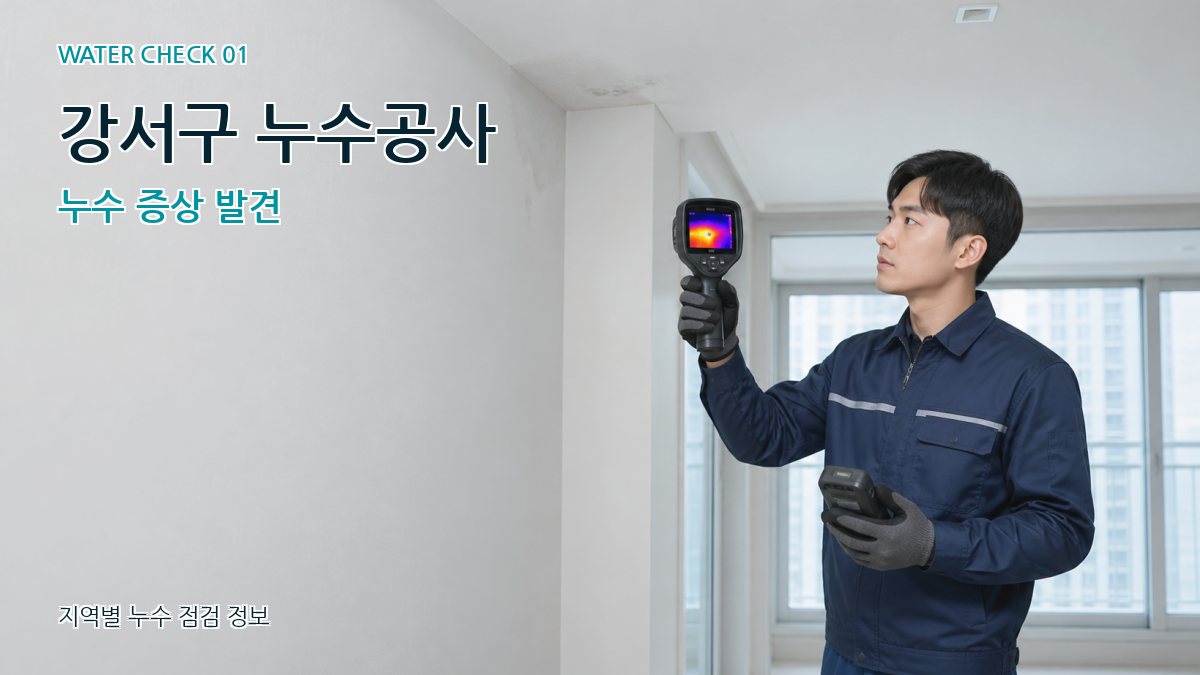 강서구 누수공사 누수 증상 발견