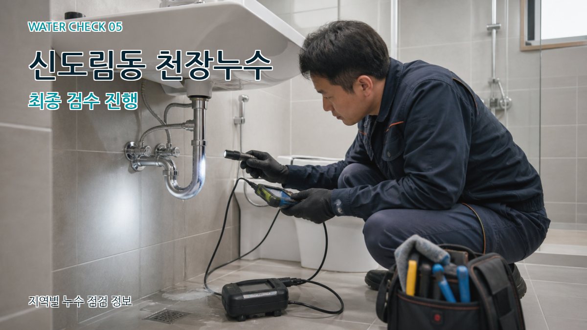 신도림동 천장누수 최종 검수 진행